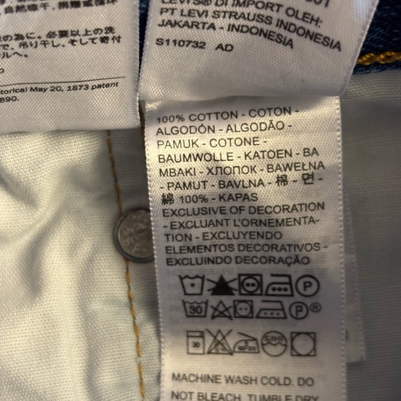 Levi’s Strauss & Co 501 Jean Shorts Size 30 - Picture 5 of 7